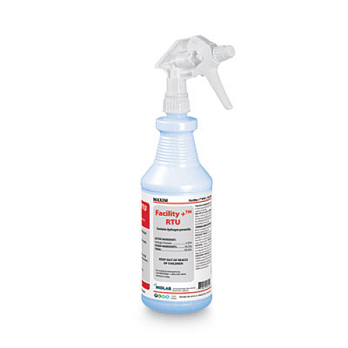 Maxim Facility+ RTU Disinfectant, Safe-to-Ship, Unscented, 32 oz, 6/Carton (04640086)
