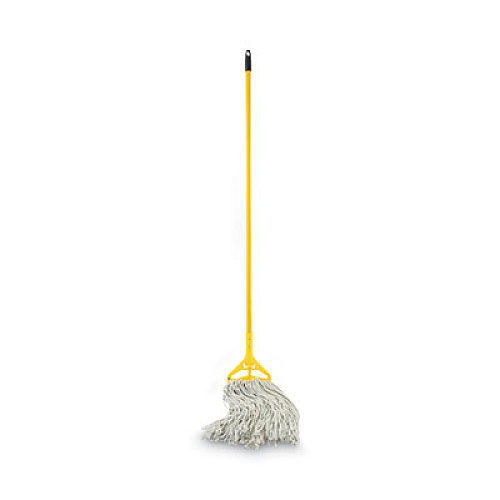 Boardwalk Quick Change Side-Latch Plastic Mop Head Handle, 60", Yellow (620)