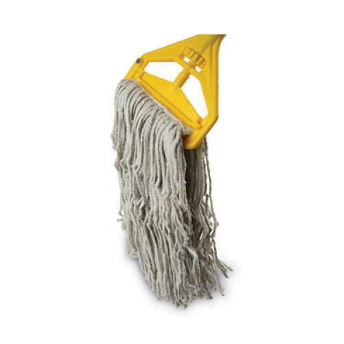 Boardwalk Quick Change Side-Latch Plastic Mop Head Handle, 60", Yellow (620)