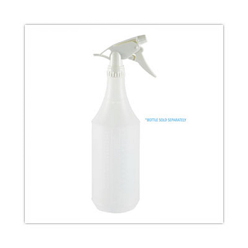 Boardwalk Non-Leaking Trigger Sprayer 300ES, 9.5" Tube, Fits 32 oz Bottles, White, 24/Carton (58109)