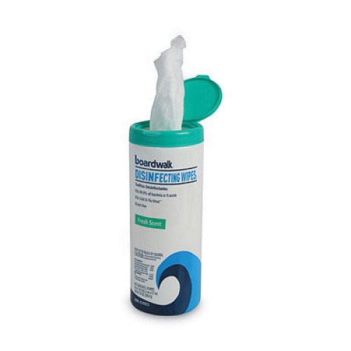 Boardwalk Disinfecting Wipes, 8 x 7, Fresh Scent, 35/Canister, 12 Canisters/Carton (BWK454W35)