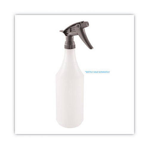 Boardwalk Chemical-Resistant Trigger Sprayer 320CR, Fits 32 oz Bottles, 9.5" Tube, Gray, 24/Carton (72109)