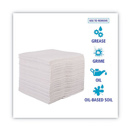 Boardwalk DRC Wipers, 12 x 13, White, 90 Bag, 12 Bags/Carton (V030QPW)