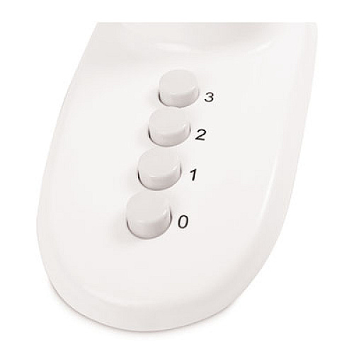 Alera 12" 3-Speed Oscillating Desk Fan, Plastic, White (FAN122W)
