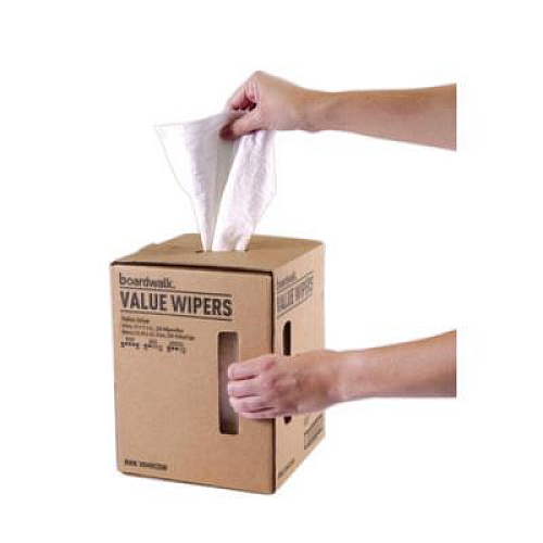 Boardwalk DRC Wipers, Centerpull, 10 x 11.5, White, 200/Carton (V040CGW)