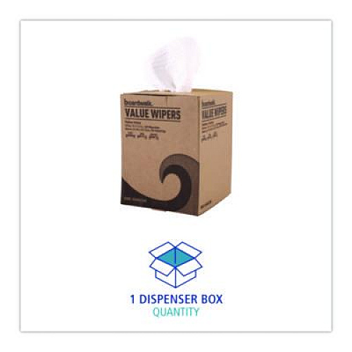 Boardwalk DRC Wipers, Centerpull, 10 x 11.5, White, 200/Carton (V040CGW)