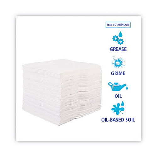 Boardwalk DRC Wipers, 12 x 13, White, 56 Bag, 18 Bags/Carton (V040QPW)