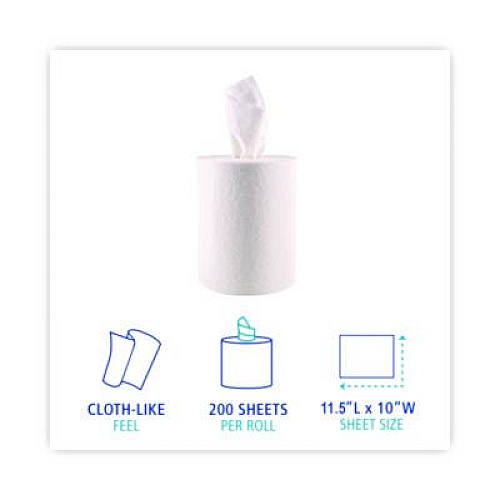 Boardwalk DRC Wipers, Centerpull, 10 x 11.5, White, 200/Carton (V040CGW)