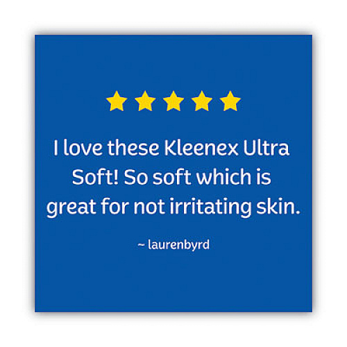Kleenex Ultra Soft Facial Tissue, 3-Ply, White, 8.75 x 4.5, 65 Sheets/Box, 4 Boxes/Pack, 12 Packs/Carton (50173CT)