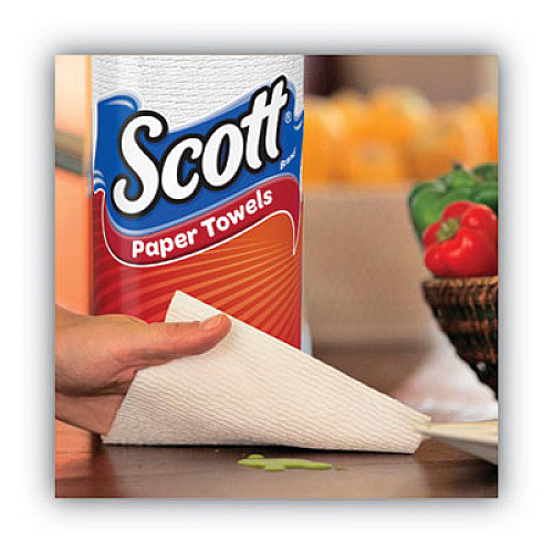 Scott Choose-A-Sheet Mega Roll Paper Towels, 1-Ply, White, 102/roll, 30 Rolls Carton (36371CT)