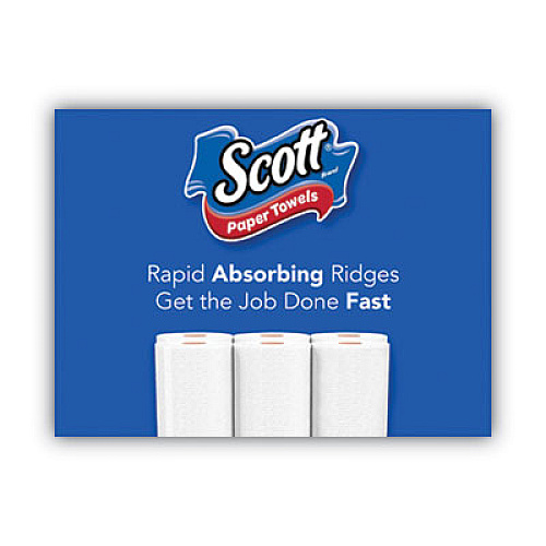 Scott Choose-A-Sheet Mega Roll Paper Towels, 1-Ply, White, 102/roll, 30 Rolls Carton (36371CT)
