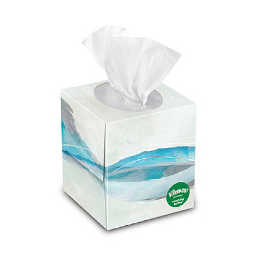 Kleenex Lotion Facial Tissue, 2-Ply, White, 65 Sheets/Box (49974BX)
