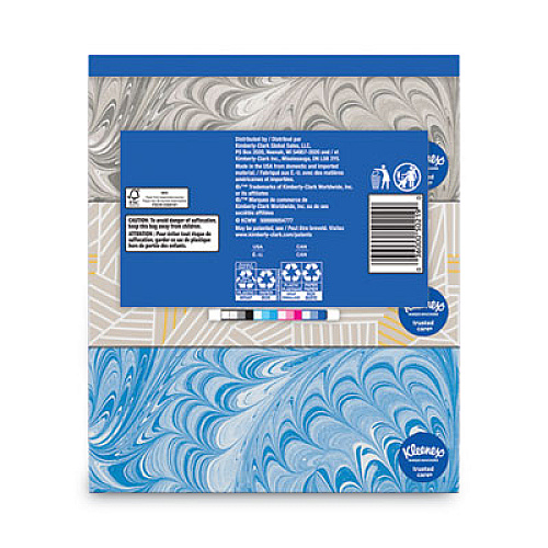 Kleenex TRUSTED CARE FACIAL TISSUE, 2-PLY, WHITE, 144 SHEETS/BOX, 3 BOXES/PACK, 12 PACKS/CARTON (50219CT)
