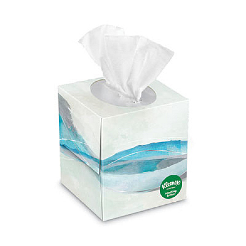 Kleenex LOTION FACIAL TISSUE, 2-PLY, WHITE, 65 SHEETS/BOX, 27 BOXES/CARTON (49974CT)