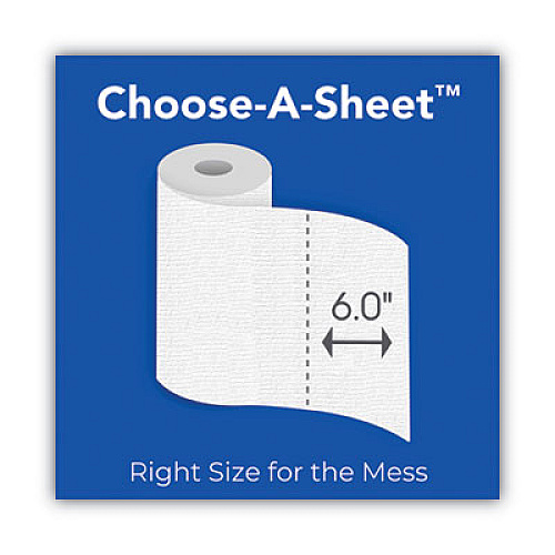 Scott Choose-a-Size Mega Kitchen Roll Paper Towels, 1-Ply, 102/Roll, 6 Rolls/Pack, 4 Packs/Carton (16447)