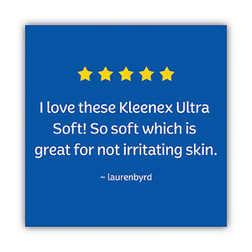 Kleenex Ultra Soft Facial Tissue, 3-Ply, White, 8.75 x 4.5, 65 Sheets/Box, 4 Boxes/Pack (50173)
