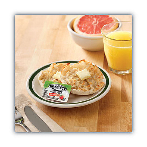 Smucker's Smuckers 1/2 Ounce Natural Jam, 0.5 oz Container, Strawberry, 200/Carton (8201)