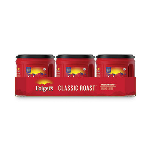Folgers Coffee, Classic Roast, 30 1/2 oz Canister, 6/Carton, 294/Pallet (20421PL)