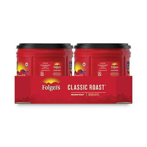 Folgers Coffee, Classic Roast, 30 1/2 oz Canister, 6/Carton, 294/Pallet (20421PL)