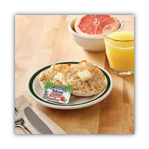Smucker's Smuckers 1/2 Ounce Natural Jam, 0.5 oz Container, Grape; Strawberry, 200/Carton (2994)
