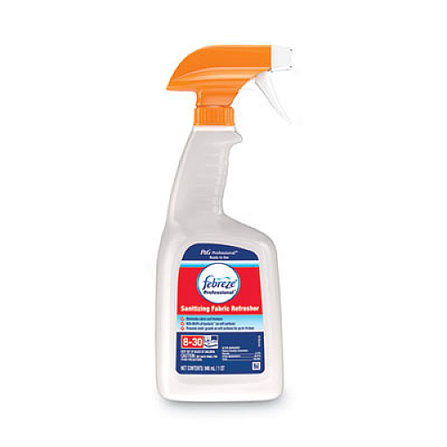 Febreze PROFESSIONAL SANITIZING FABRIC REFRESHER, LIGHT SCENT, 32 OZ SPRAY, 6/CARTON (12825CT)