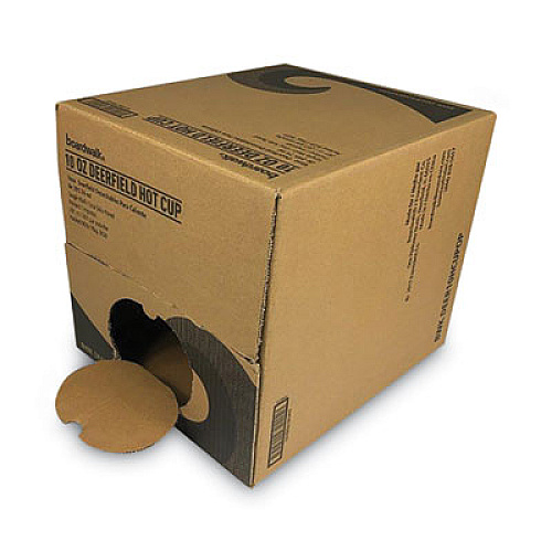 Boardwalk Convenience Pack Paper Hot Cups, 10 oz, Deerfield Print, 9 Cups/Sleeve, 29 Sleeves/Carton (BWKDEER10HCUPOP)