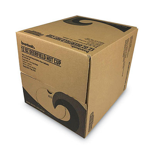 Boardwalk Convenience Pack Paper Hot Cups, 12 oz, Deerfield Print, 9 Cups/Sleeve, 25 Sleeves/Carton (BWKDEER12HCUPOP)
