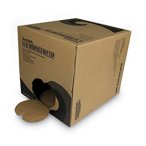 Boardwalk Convenience Pack Paper Hot Cups, 16 oz, Deerfield Print, 9 Cups/Sleeve, 20 Sleeves/Carton (BWKDEER16HCUPOP)
