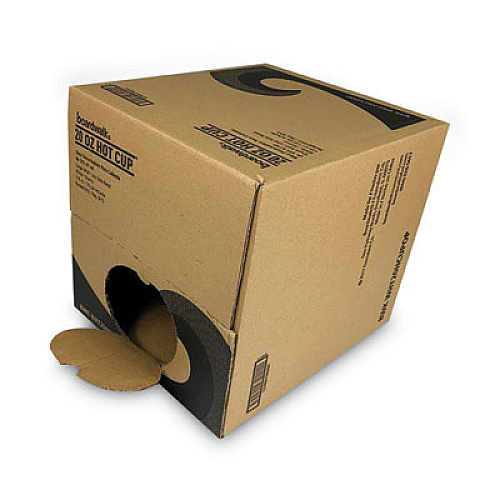 Boardwalk Convenience Pack Paper Hot Cups, 20 oz, Deerfield Print, 9 Cups/Sleeve, 15 Sleeves/Carton (BWKDEER20HCUPOP)