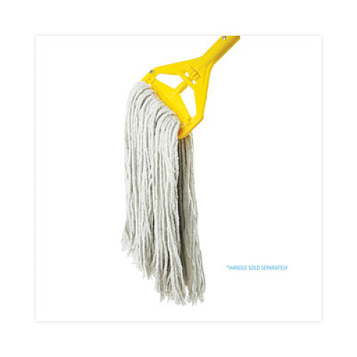 Boardwalk Cut-End Wet Mop Head, Cotton, #24, White 12/Carton (2024CCT)