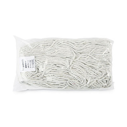 Boardwalk Cut-End Wet Mop Head, Cotton, #24, White 12/Carton (2024CCT)