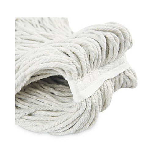 Boardwalk Cut-End Wet Mop Head, Cotton, #24, White 12/Carton (2024CCT)