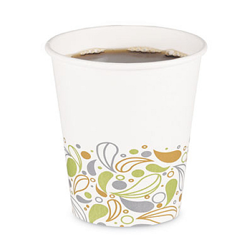 Boardwalk Deerfield Printed Paper Hot Cups, 10 oz, 50/Sleeve, 20 Sleeves/Carton (DEER10HCUP)