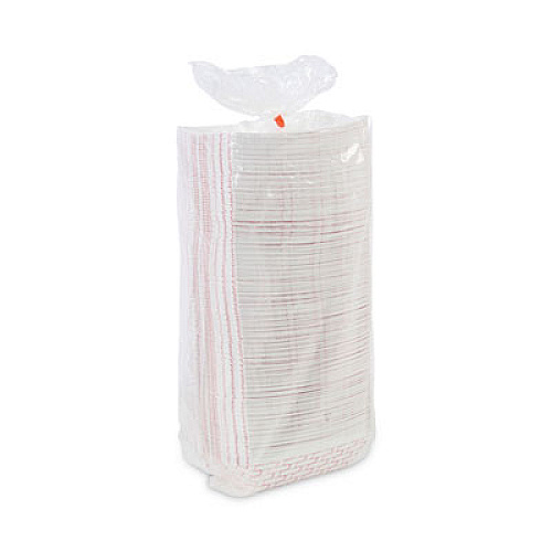 Boardwalk Paper Food Baskets, 3 lb Capacity, Red/White, 500/Carton (30LAG300)
