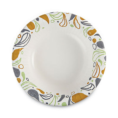 Boardwalk Deerfield Printed Paper Bowl, 12 oz, Coated/Soak Proof, Multicolor, 125/Pack, 8 Packs/Carton (DEER12BOWL)