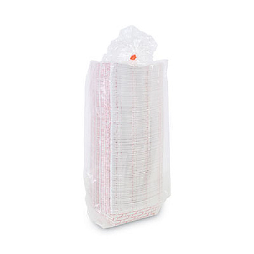 Boardwalk Paper Food Baskets, 2 lb Capacity, Red/White, 1,000/Carton (30LAG200)