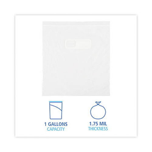 Boardwalk Reclosable Food Storage Bags, Gallon, 10.5" x 11", Clear, 250/Box (1GALBAG)