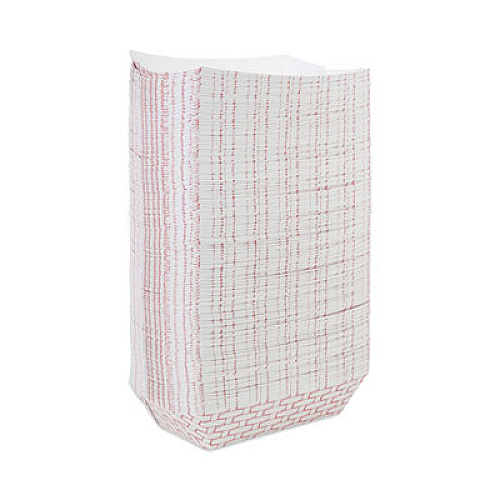 Boardwalk Paper Food Baskets, 5 lb Capacity, Red/White, 500/Carton (30LAG500)