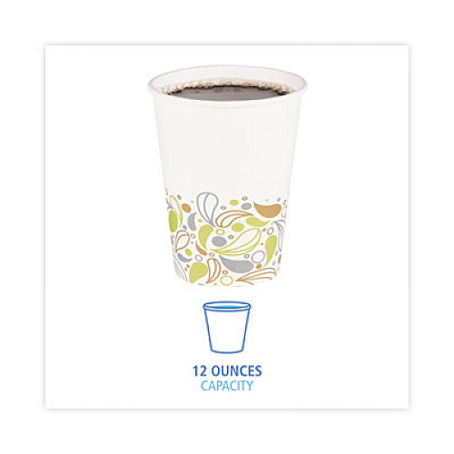 Boardwalk Deerfield Printed Paper Hot Cups, 12 oz, 50/Sleeve, 20 Sleeves/Carton (DEER12HCUP)