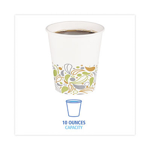 Boardwalk Deerfield Printed Paper Hot Cups, 10 oz, 50/Sleeve, 20 Sleeves/Carton (DEER10HCUP)
