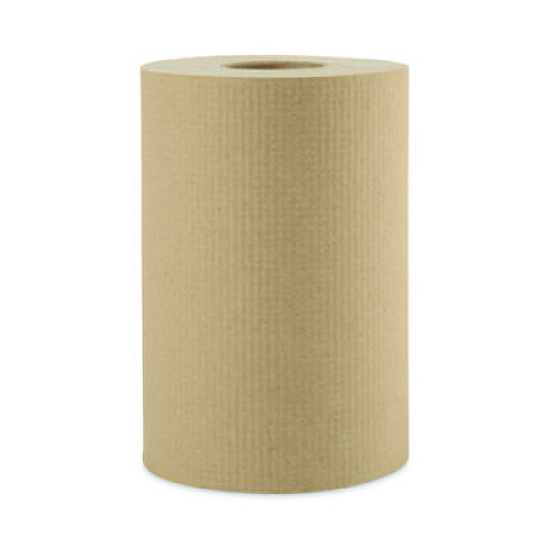 Boardwalk Hardwound Paper Towels, 1-Ply, 8" x 350 ft, Natural, 12 Rolls/Carton (6252)