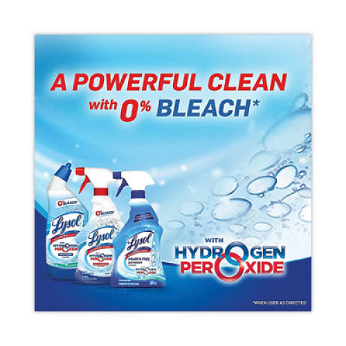 LYSOL Brand Toilet Bowl Cleaner with Hydrogen Peroxide, Ocean Fresh, 24 oz Angle Neck Bottle, 2/Pack, 4 Packs/Carton (96084)