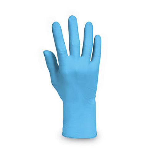 KleenGuard G10 Comfort Plus Blue Nitrile Gloves, Powder-Free, Large, 4 mil Thick, 9.5" Long, Light Blue, 100/Box (54188)