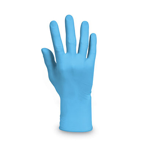 KleenGuard G10 Comfort Plus Blue Nitrile Gloves, Powder-Free, Medium, 4 mil Thick, 9.5" Long, Light Blue, 100/Box (54187)