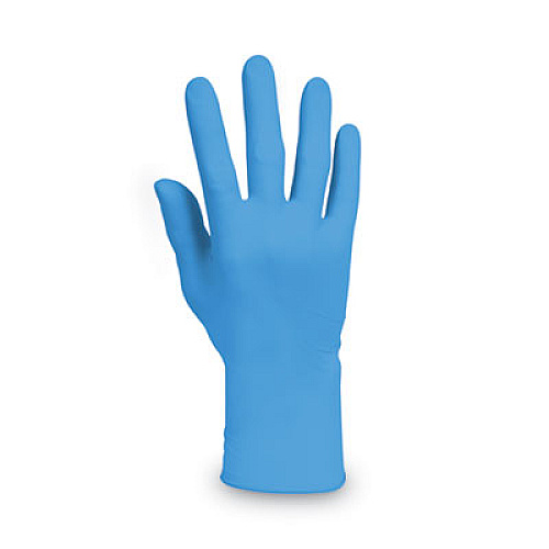 KleenGuard G10 2PRO Nitrile Gloves, Powder-Free, Medium, 6 mil Thick, 9.5" Long, Blue, 100/Box (54422)