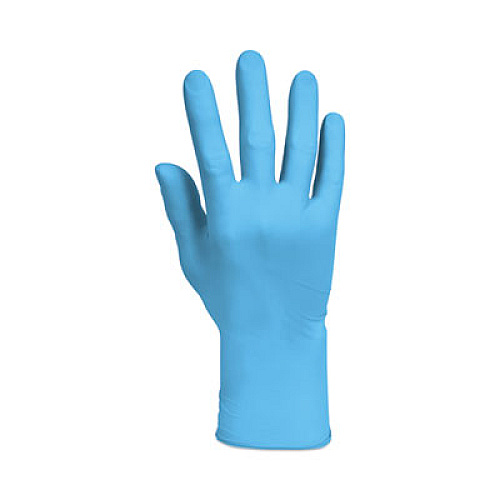 KleenGuard G10 Comfort Plus Blue Nitrile Gloves, Powder-Free, X-Small, 4 mil Thick, 9.5" Long, Light Blue, 100/Box, 10 Boxes/Carton (54185)