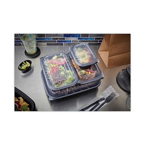 Pactiv Evergreen EarthChoice Entree2Go Takeout Container Vented Lid, 8.7 x 5.8 x 1, Clear, Plastic, 300/Carton (YCNV9X6PPDL)