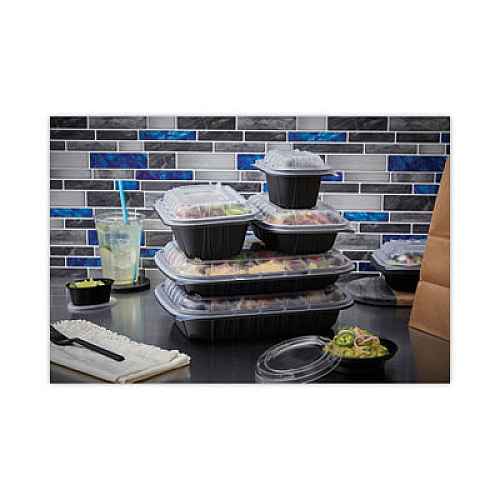 Pactiv Evergreen EarthChoice Entree2Go Takeout Container Vented Lid, 5.7 x 4.3 x 2.6, Clear, Plastic, 600/Carton (YCNV6X4PPDL)
