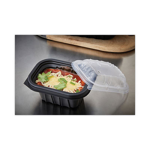 Pactiv Evergreen EarthChoice Entree2Go Takeout Container, 12 oz, 5.7 x 4.3 x 2.6, Black, Plastic, 600/Carton (YCNB6X412000)