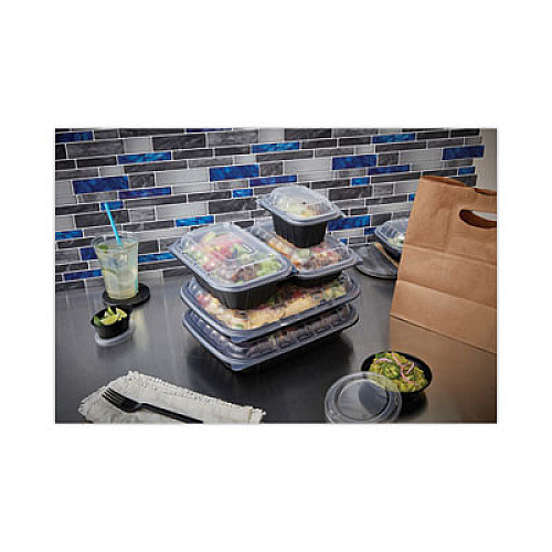 Pactiv Evergreen EarthChoice Entree2Go Takeout Container Vented Lid, 5.7 x 4.3 x 2.6, Clear, Plastic, 600/Carton (YCNV6X4PPDL)